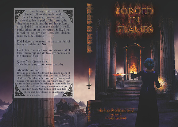 Forged in Flames - KDP Paperback Book Cover